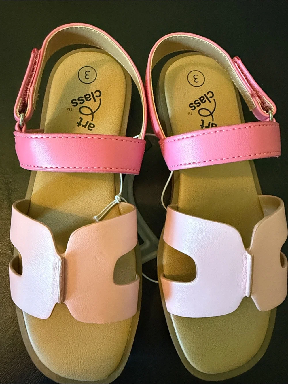 art class Pink & Light Pink Girls Sandals size 3